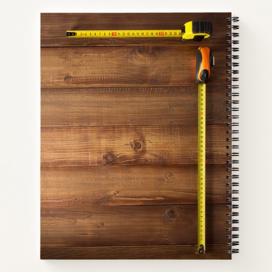 Aangepaste constructielaptop notitieboek (Achterkant)