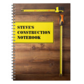 Aangepaste constructielaptop notitieboek (Voorkant)