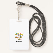 Aangepaste constructietransport - Birthday - parti Badge (Achterkant met draagriem)