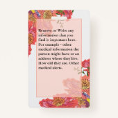 Aangepaste Contact Kaart Medische Alert Noodsituat Badge (Achterkant)