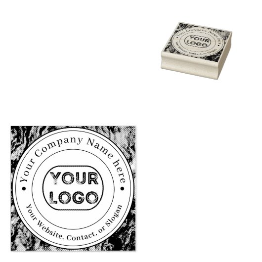 Aangepaste contactgegevens bedrijfsnaam rubberstempel (Gestempeld)