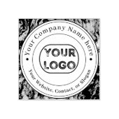 Aangepaste contactgegevens bedrijfsnaam rubberstempel (Afrduk)