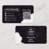 Aangepaste contactgegevens en QR-code voor startru Visitekaartje (Voorkant / Achterkant)