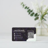 Aangepaste contactgegevens en QR-code voor startru Visitekaartje (Staand voorkant)