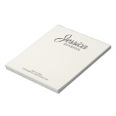 Aangepaste contactgegevens voor volledige naam han notitieblok (Linkerzijde)