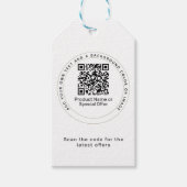 Aangepaste container voor schelpdierproducten - QR Cadeaulabel (Voorkant)