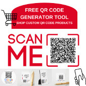 Aangepaste container voor schelpdierproducten - QR Reclamebord Met Voetstuk