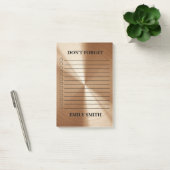 Aangepaste controlelijst met koperen metallische l post-it® notes (Kantoor)