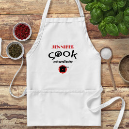 Aangepaste Cook Extraordinaire Adult Apron Standaard Schort