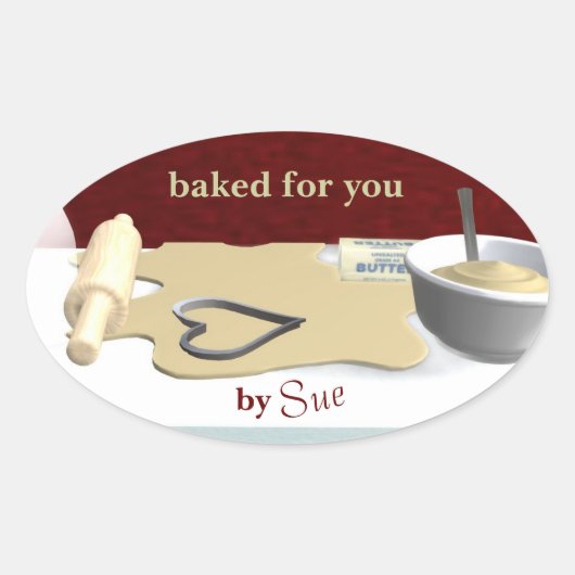 Aangepaste cookie bakken Stickers (Voorkant)
