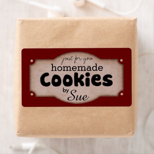 Aangepaste  cookie-cadeaus etiket (Insitu)