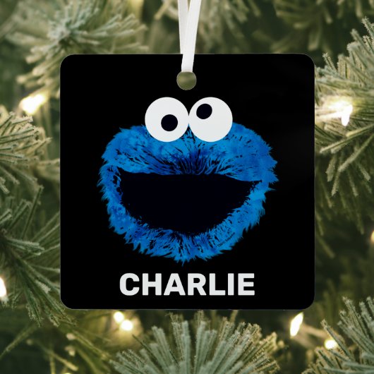 Aangepaste Cookie Monster | Ontwikkeling Waterverf Metalen Ornament (Insitu)