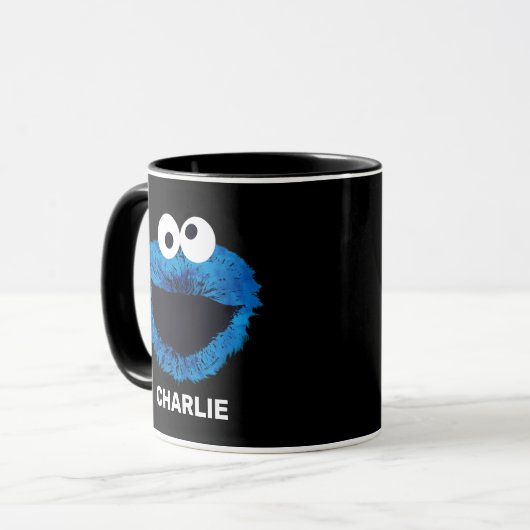 Aangepaste Cookie Monster | Ontwikkeling Waterverf Mok (Voorkant links)