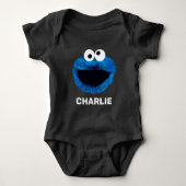 Aangepaste Cookie Monster | Ontwikkeling Waterverf Romper (Voorkant)