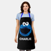 Aangepaste Cookie Monster | Ontwikkeling Waterverf Schort (Gedragen)