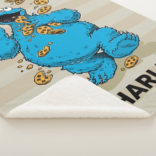 Aangepaste Cookie Monster | Ontwikkeling Waterverf Sherpa Deken (3/4)
