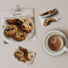 Aangepaste Cookie Recept Baking Kaart