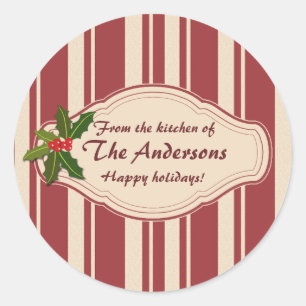 Aangepaste Cookie Swap of Gebakken Goederen Vakant Ronde Sticker