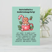 Aangepaste Cookie-uitwisseling Vakantiefeest Bewer Kaart (Staand voorkant)