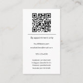 Aangepaste Cookies Bakkerij Elegante Foto Aangepas Visitekaartje (Achterkant)