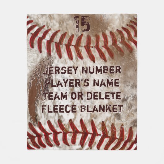 Aangepaste Cool Dirty Baseball Fleece Blanket Deken (Voorkant)