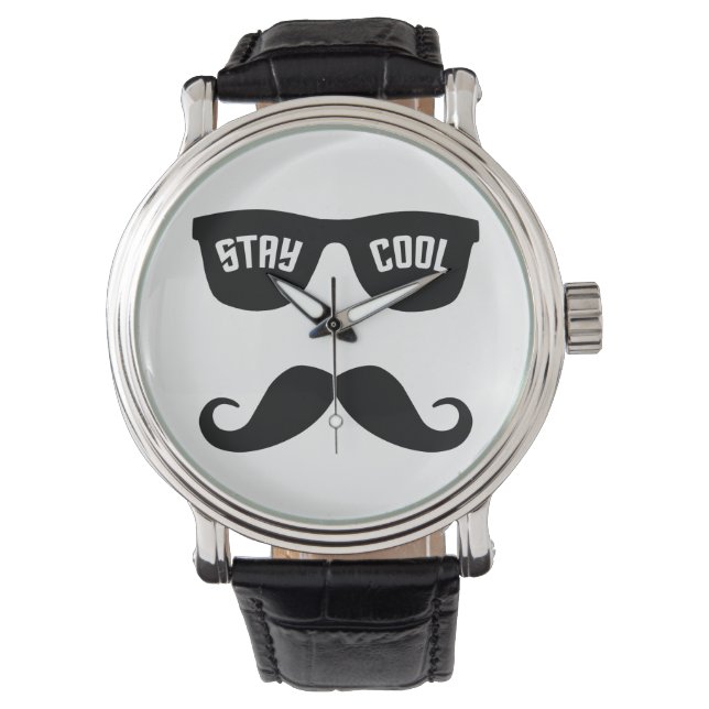 aangepaste COOL-horloges STAY Horloge (Voorkant)