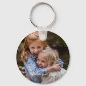 Aangepaste "Cool Moms Club" Hart Foto Sleutelhanger (Achterkant)
