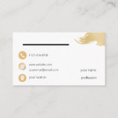 aangepaste coole, eenvoudige, schone indeling visitekaartje (Achterkant)