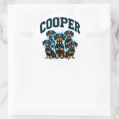 Aangepaste Cooper Dachshund Sticker Vintage 90s Bo (Tas)
