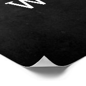 Aangepaste coördinaten Persoonlijke thuislocatie C Poster (Hoek)