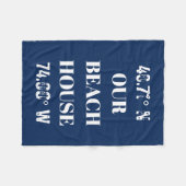 Aangepaste coördinaten voor ons winkelcentrum fleece deken (Voorkant (Horizontaal))