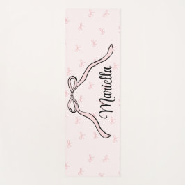Aangepaste Coquette Roze Strik Persoonlijk Yogamat