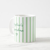 Aangepaste Coquette Streep Gepersonaliseerde Oma Koffiemok (Voorkant links)