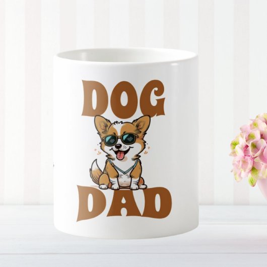 Aangepaste Corgi Dog Dad aangepaste Mok voor tekst
