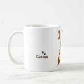 Aangepaste Corgi Dog mam-tekst Koffiemok (Links)