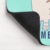 Aangepaste Corgi Dog Mint Green Muismat (Hoek)