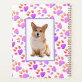 Aangepaste Corgi Hond Foto Planner (Achterkant)