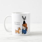 Aangepaste Corgi Mama Coffee-Mok Koffiemok (Links)