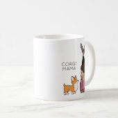 Aangepaste Corgi Mama Coffee-Mok Koffiemok (Voorkant rechts)
