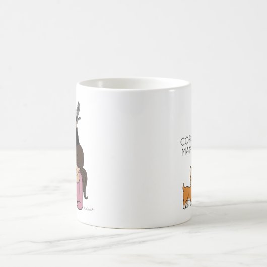 Aangepaste Corgi Mama Coffee-Mok Koffiemok (Center)