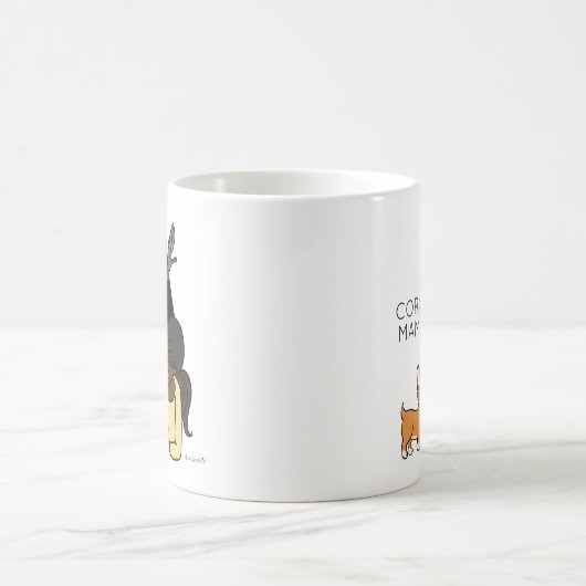 Aangepaste Corgi Mama Coffee-Mok Koffiemok (Center)