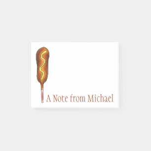 Aangepaste Corn Dog Corndog met Mustard Post Post-it® Notes