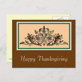 Aangepaste Cornucopia  Thanksgiving Briefkaart (Voorkant / Achterkant)