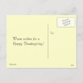 Aangepaste Cornucopia  Thanksgiving Briefkaart (Achterkant)