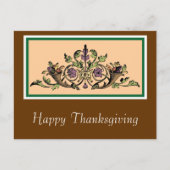 Aangepaste Cornucopia  Thanksgiving Briefkaart (Voorkant)