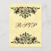 Aangepaste cornucopia Thanksgiving RSVP Briefkaart (Voorkant)