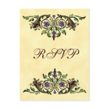 Aangepaste cornucopia Thanksgiving RSVP Briefkaart