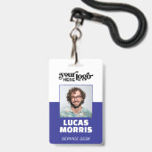 Aangepaste CorporateBadge Medewerker/Event ID met Badge (Voorzijde met lanyard)