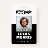 Aangepaste CorporateBadge Medewerker/Event ID met  Badge (Voorkant)