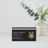 Aangepaste Correctie Officier Handhaving QR Code Visitekaartje (Staand voorkant)